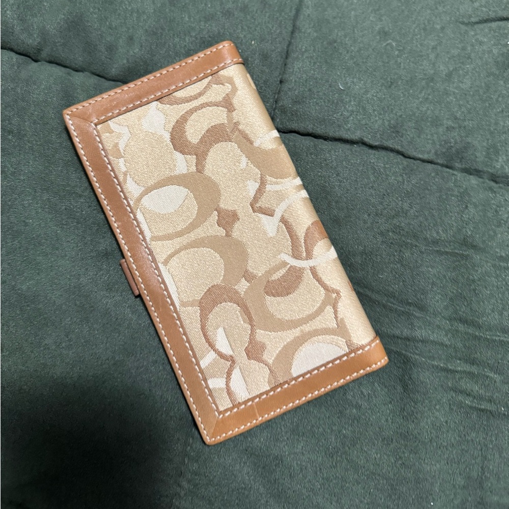 Coach cheque book cover